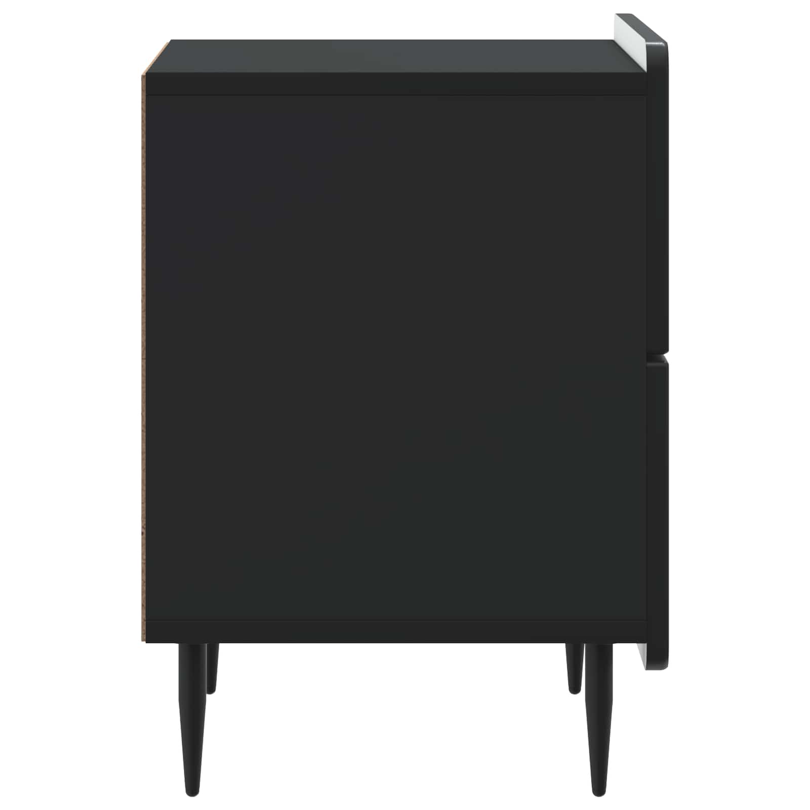 vidaXL Szafka Nocna Czarny 43 x 34,5 x 49,5 cm Drewno inżynieryjne