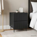 vidaXL Szafka Nocna 2 szt. Czarny 43 x 34,5 x 49,5 cm