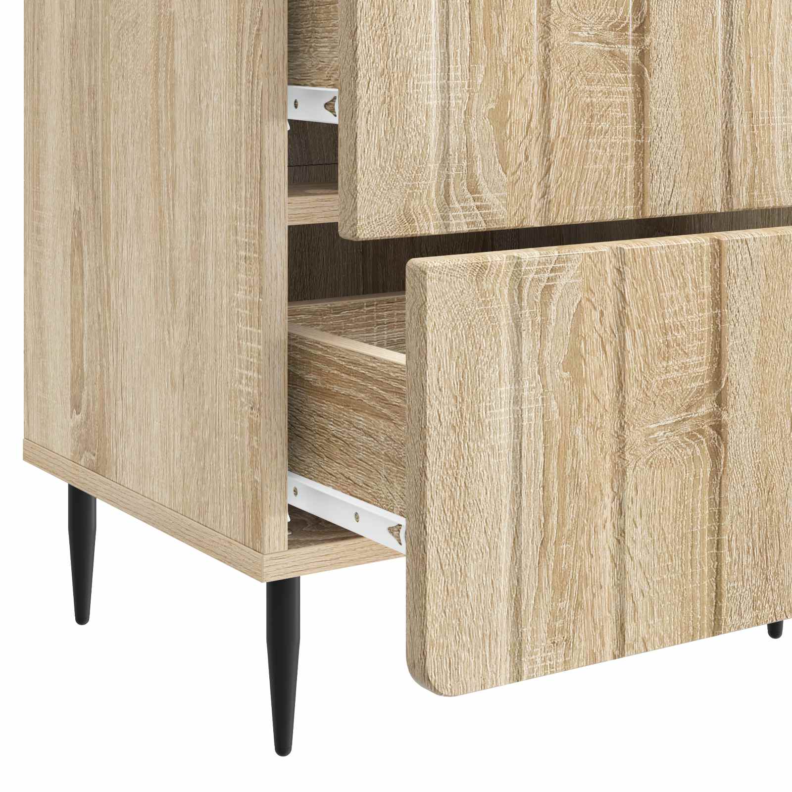 vidaXL Szafka Nocna z szufladą 2 pcs dąb Sonoma 43 x 34,5 x 49,5 cm