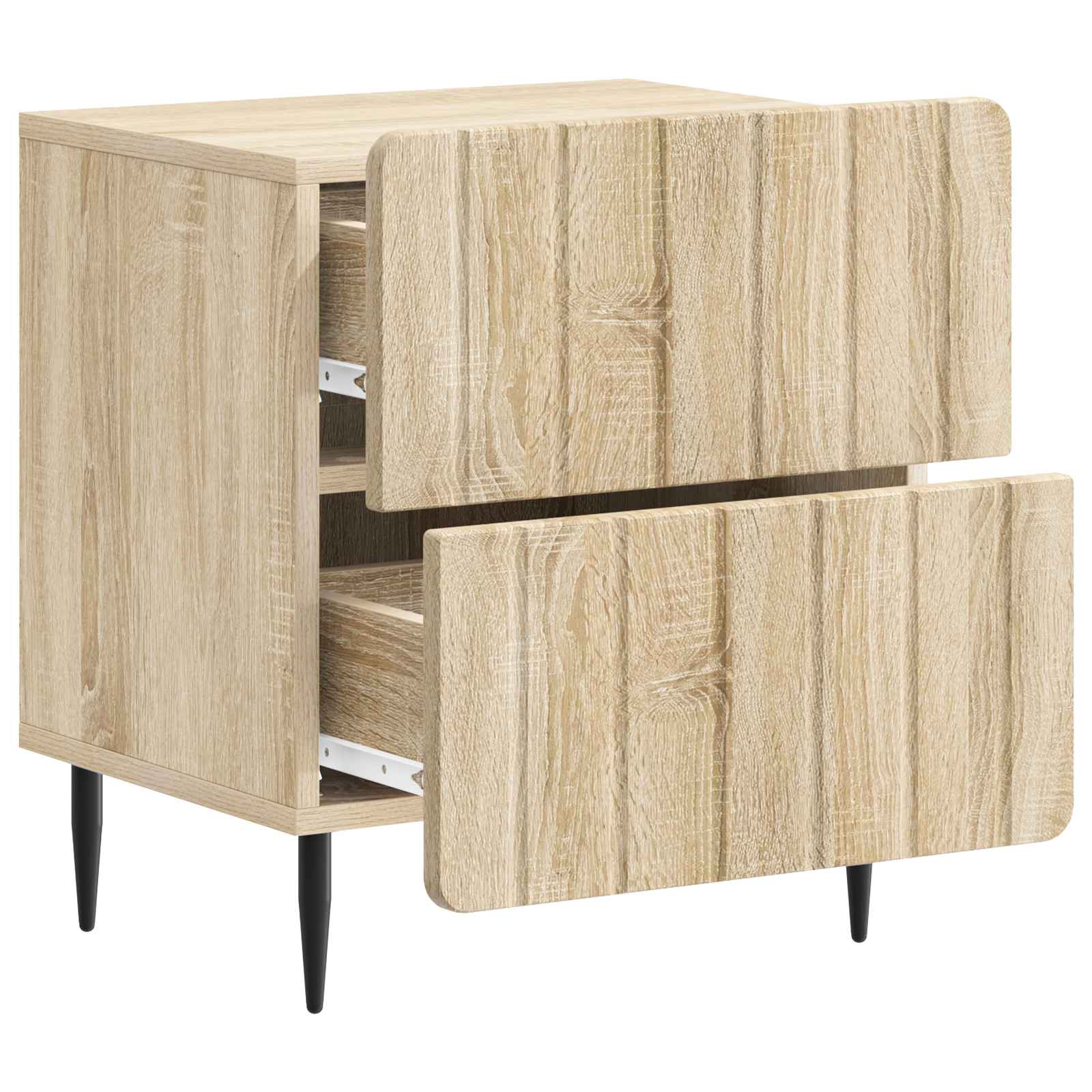 vidaXL Szafka Nocna z szufladą 2 pcs dąb Sonoma 43 x 34,5 x 49,5 cm
