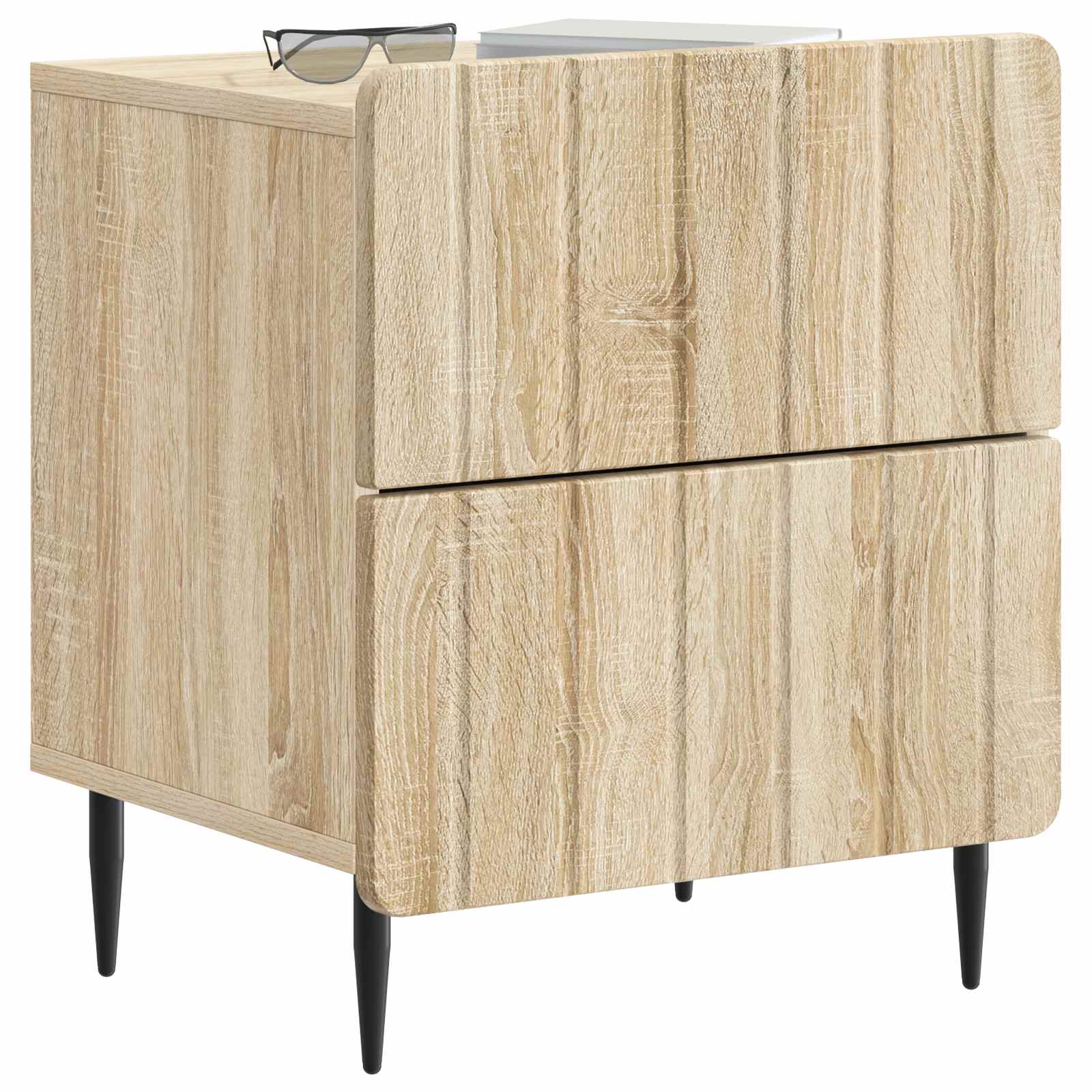 vidaXL Szafka Nocna z szufladą 2 pcs dąb Sonoma 43 x 34,5 x 49,5 cm