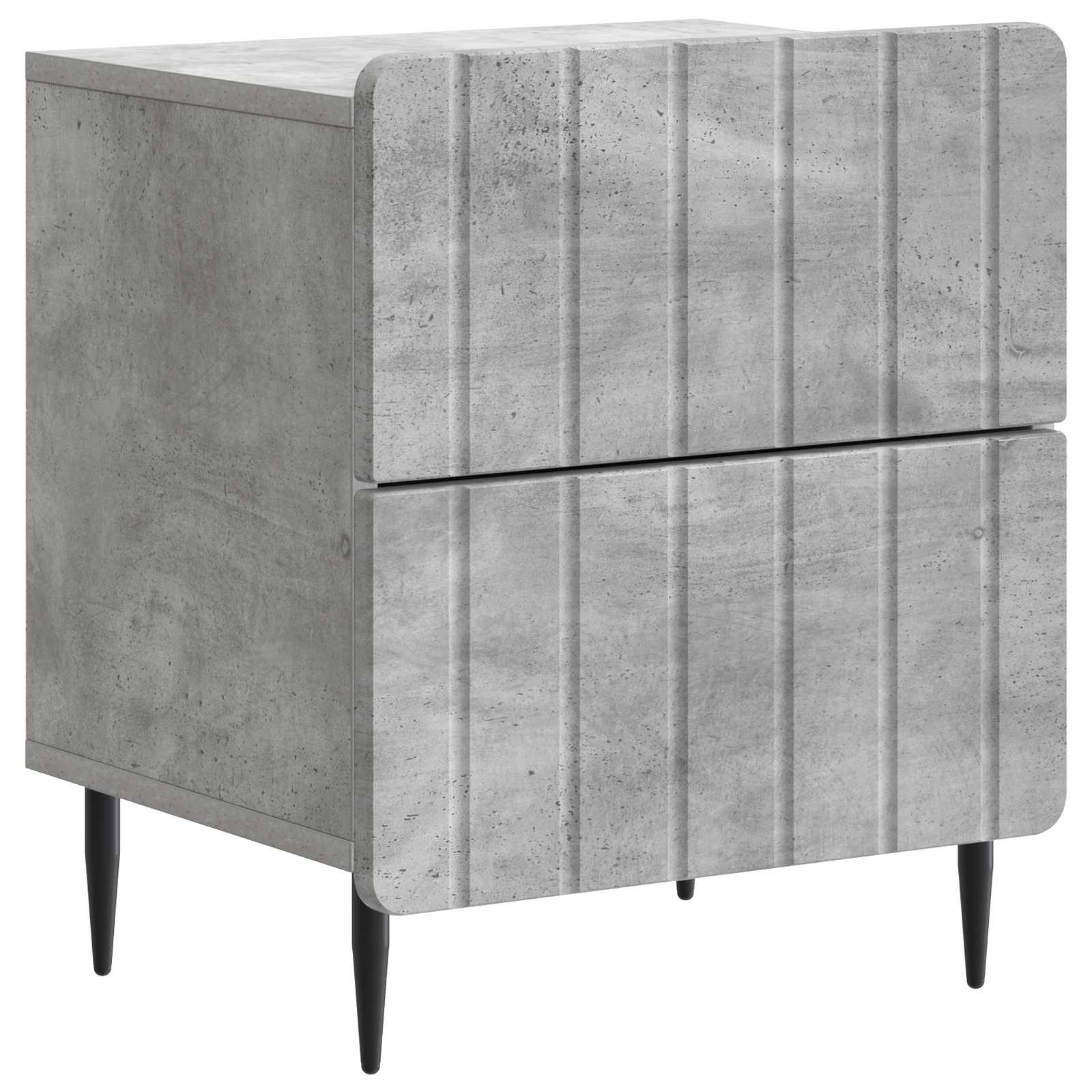 vidaXL Szafka Nocna z szufladą Betonowy szary 43 x 34,5 x 49,5 cm
