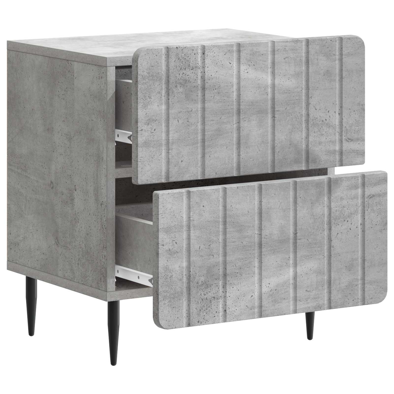 vidaXL Szafka Nocna z szufladą Betonowy szary 43 x 34,5 x 49,5 cm