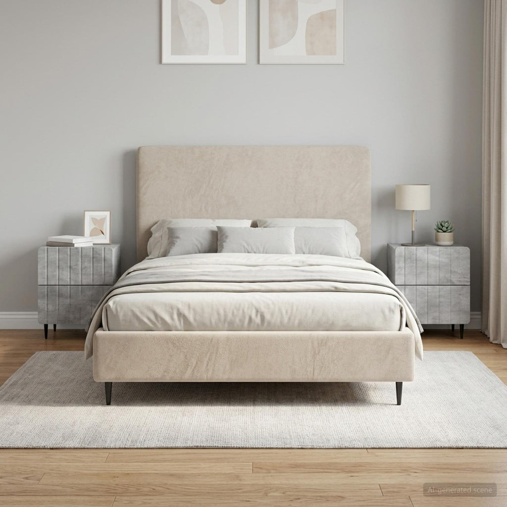 vidaXL Szafka Nocna 2 szt. Betonowy szary 43 x 34,5 x 49,5 cm