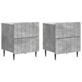 vidaXL Szafka Nocna 2 pcs Betonowy szary 43 x 34,5 x 49,5 cm