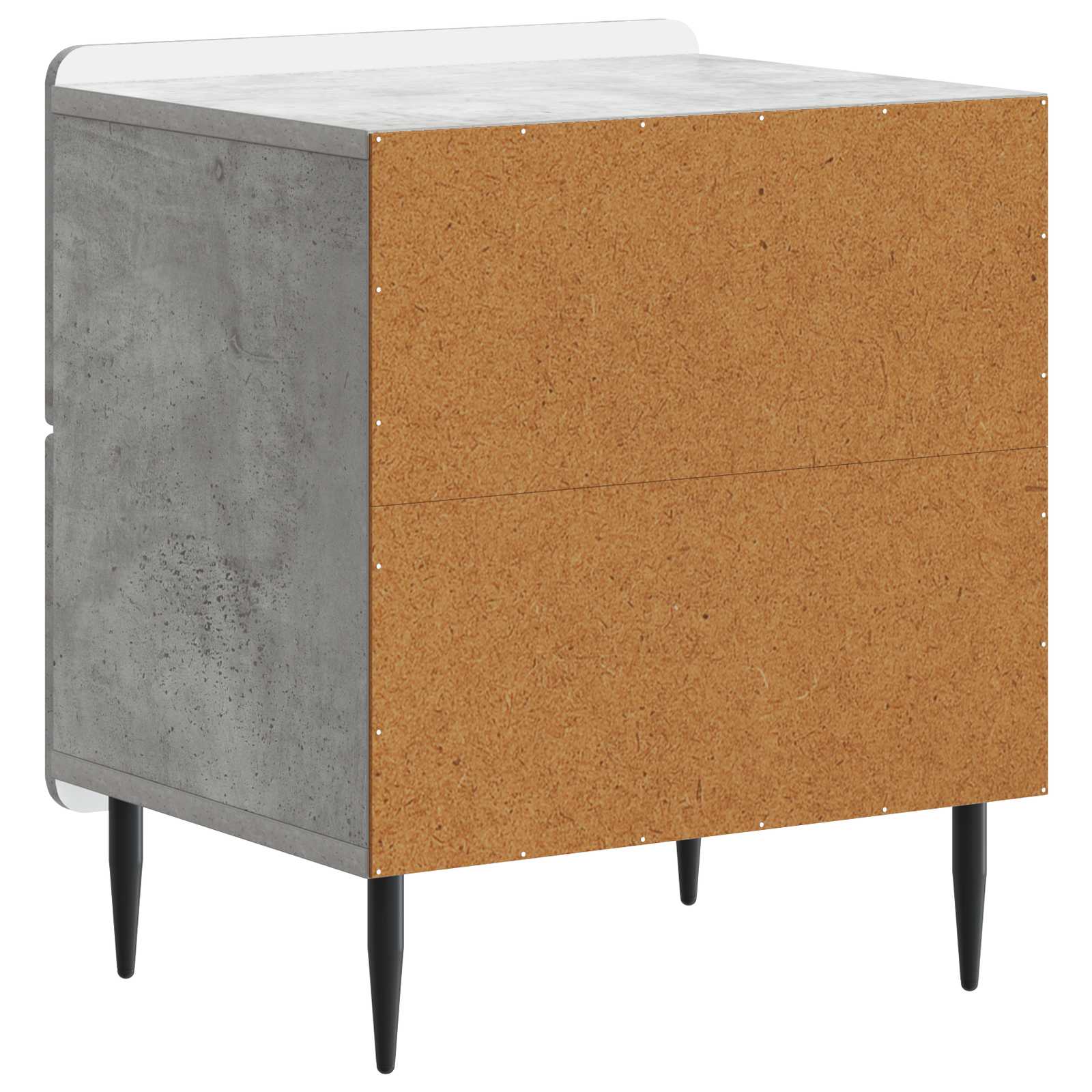 vidaXL Szafka Nocna 2 pcs Betonowy szary 43 x 34,5 x 49,5 cm