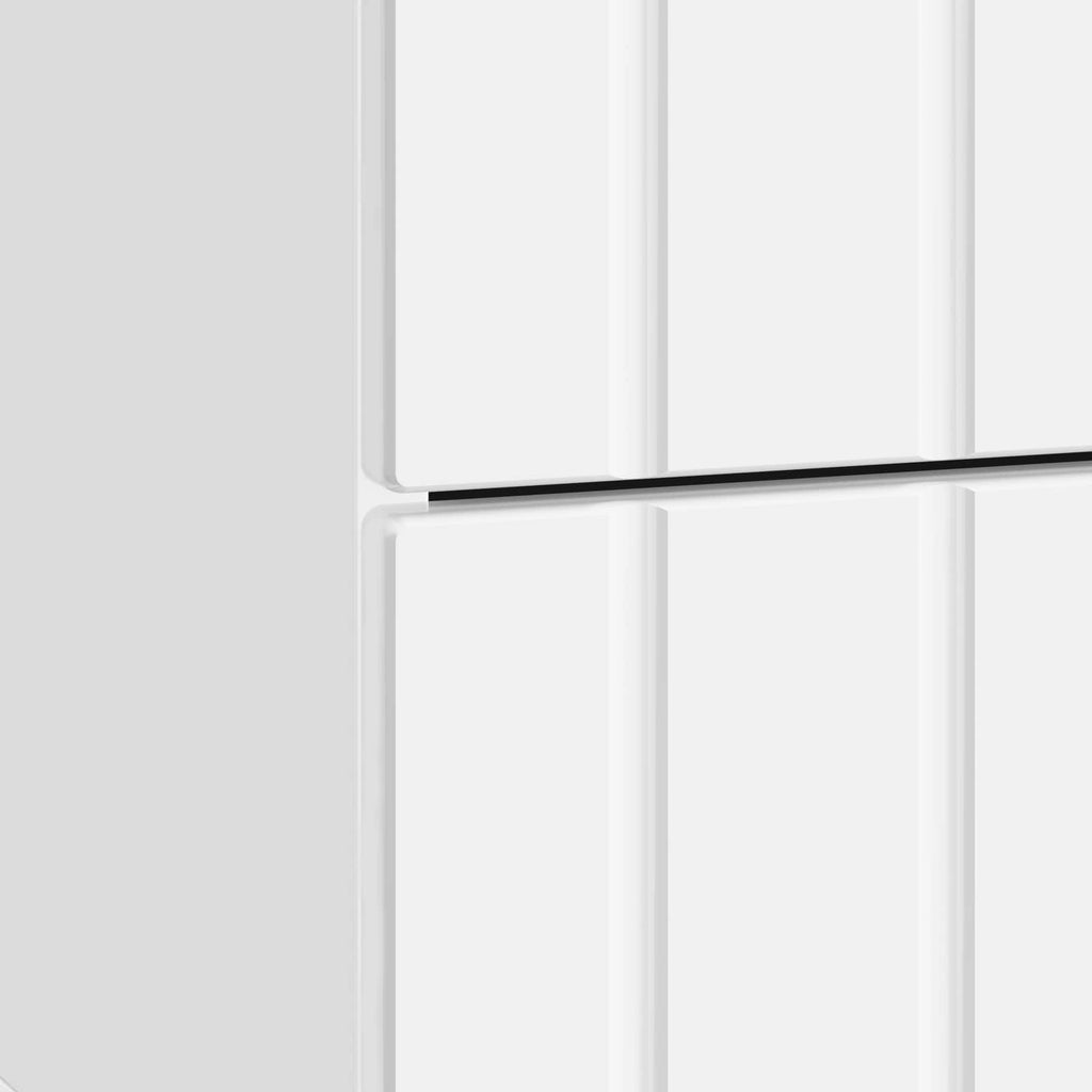 vidaXL Szafka Nocna 2 pcs Biały wysoki połysk 43 x 34,5 x 49,5 cm
