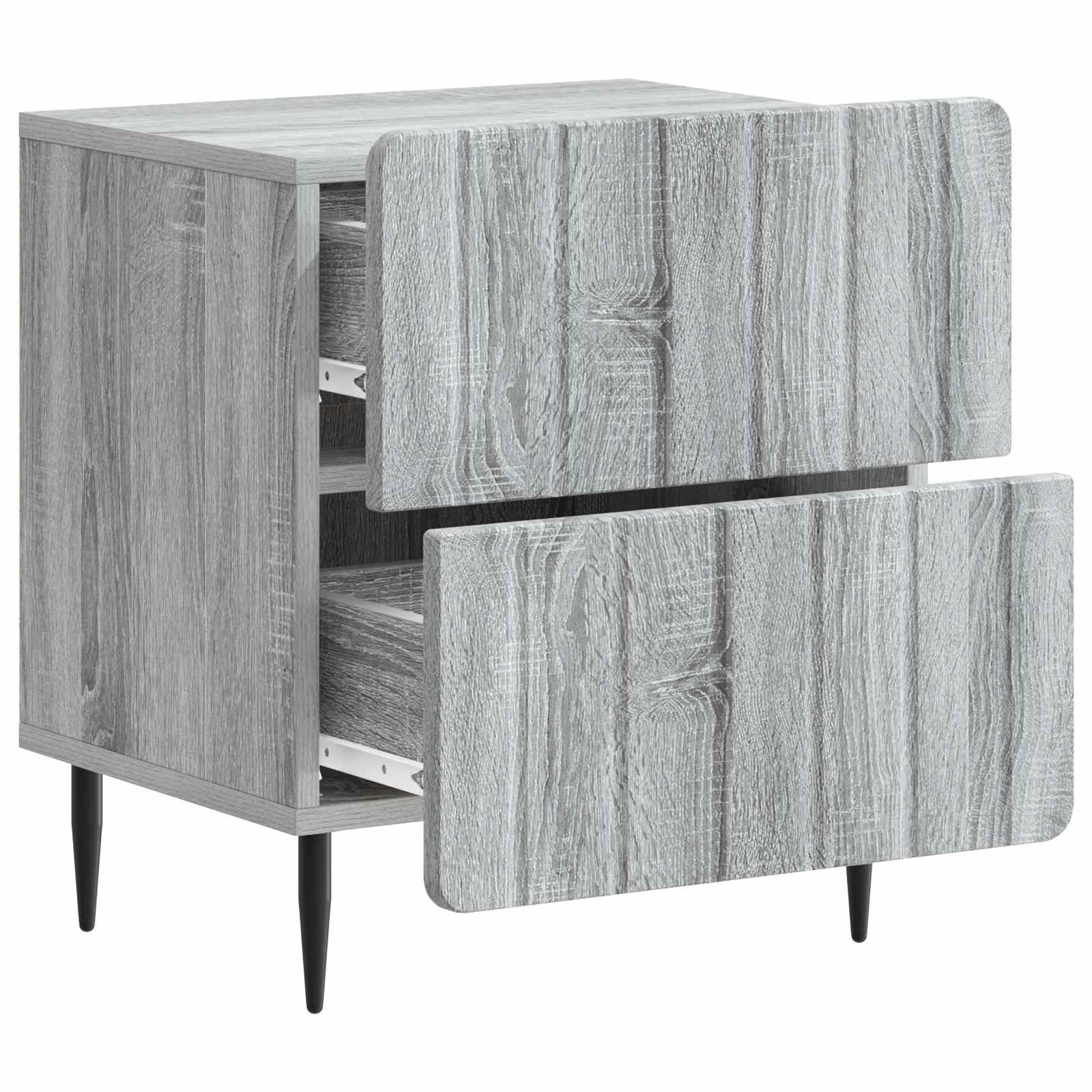 vidaXL Szafka Nocna z szufladą Szary Sonoma 43 x 34,5 x 49,5 cm