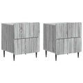 vidaXL Szafka Nocna z szufladą 2 pcs Szary Sonoma 43 x 34,5 x 49,5 cm