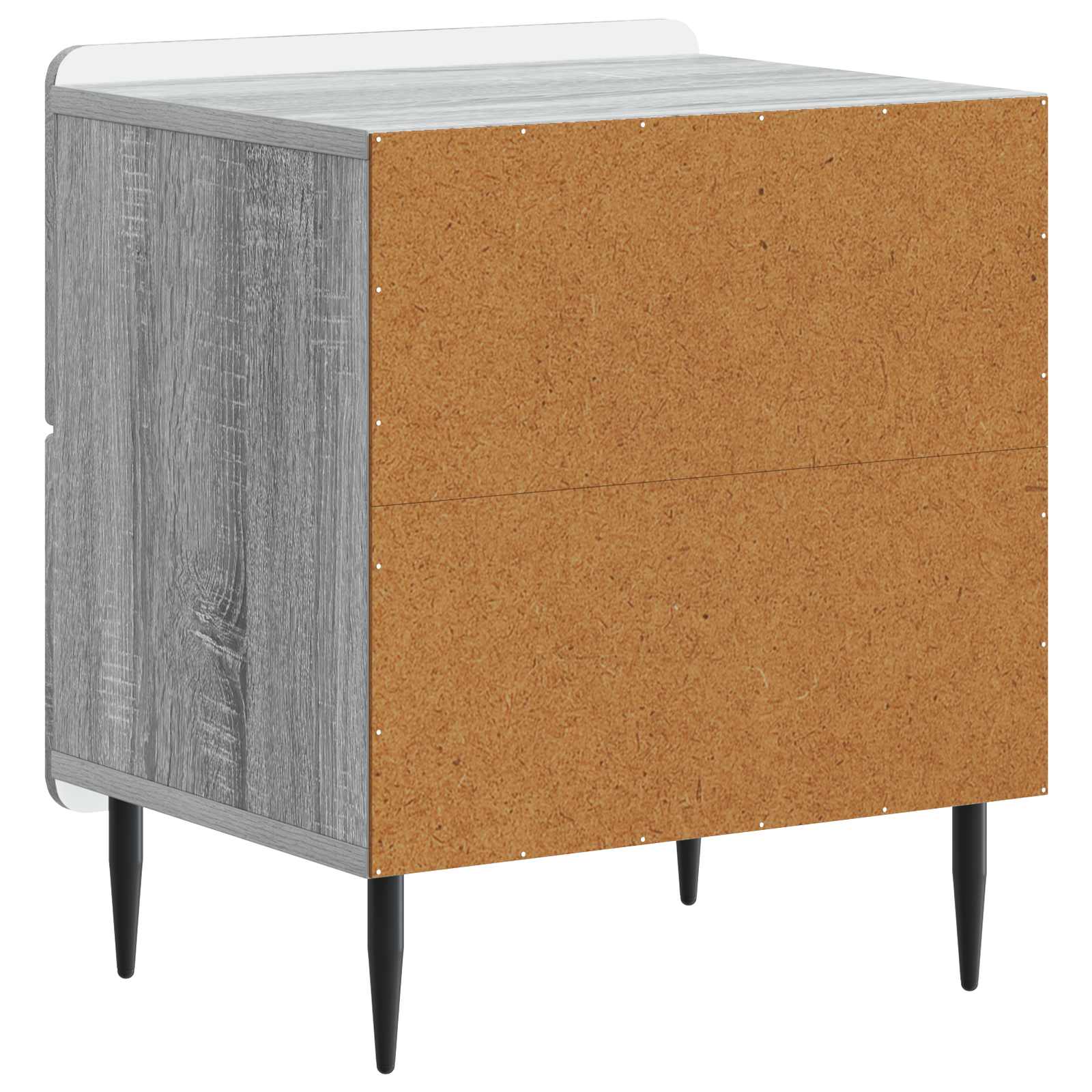 vidaXL Szafka Nocna z szufladą 2 pcs Szary Sonoma 43 x 34,5 x 49,5 cm