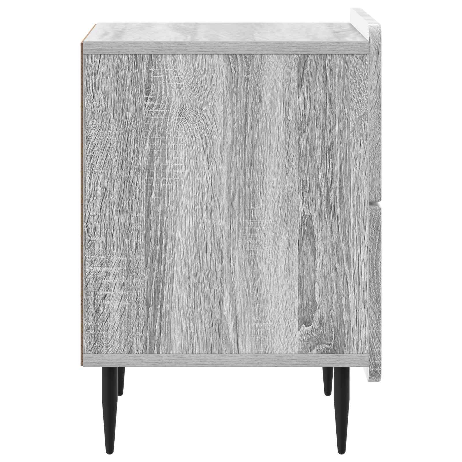 vidaXL Szafka Nocna z szufladą 2 pcs Szary Sonoma 43 x 34,5 x 49,5 cm