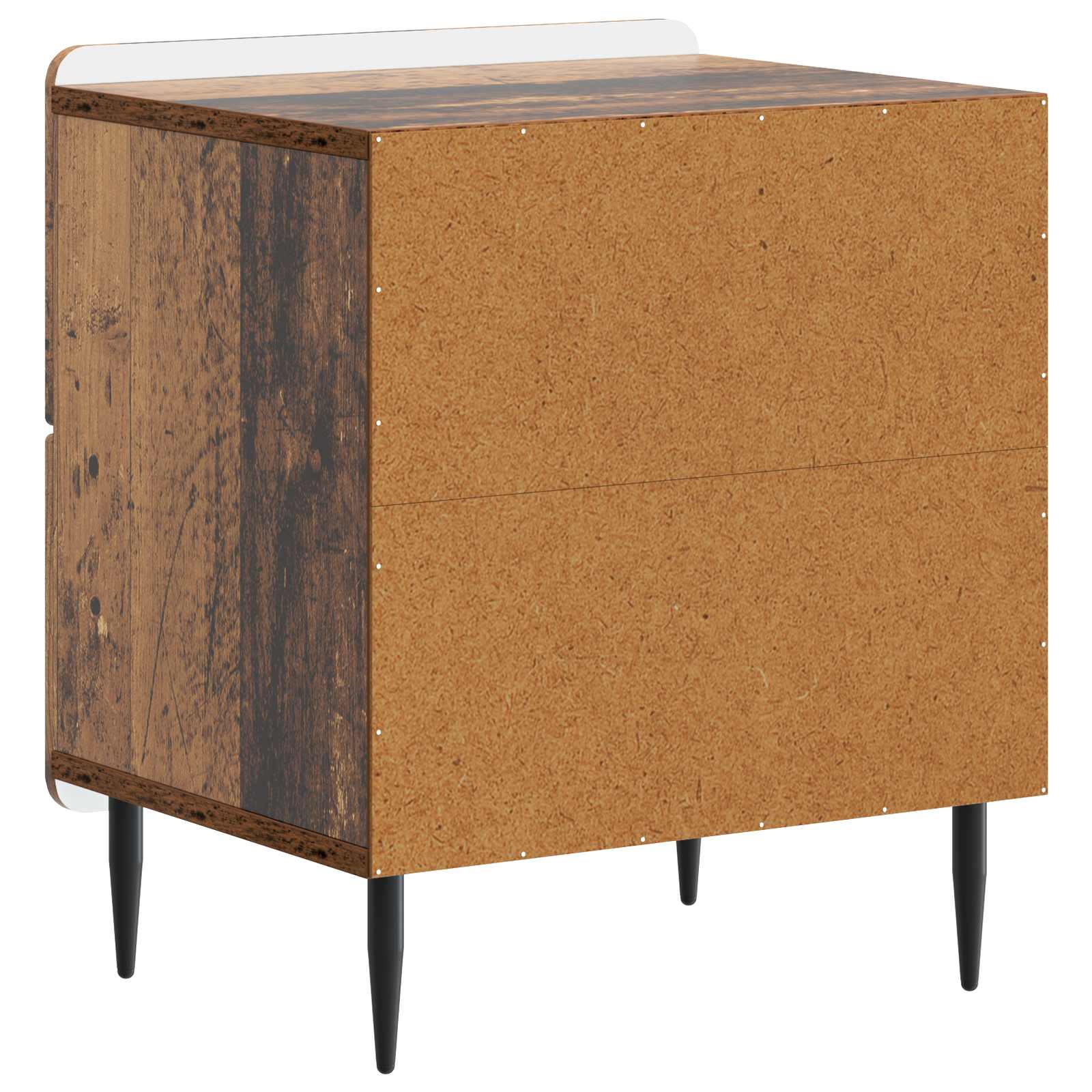 vidaXL Szafka Nocna z szufladą Stare drewno 43 x 34,5 x 49,5 cm