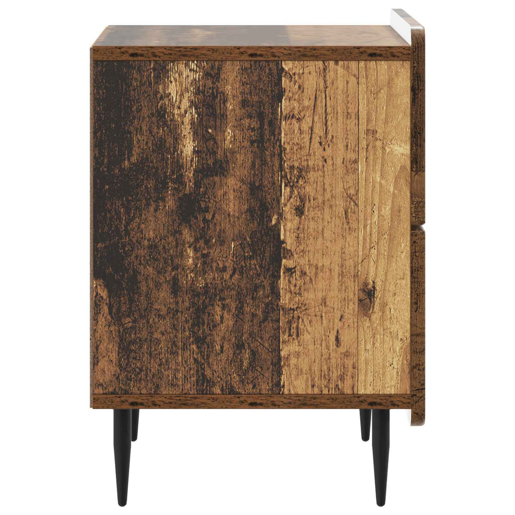 vidaXL Szafka Nocna z szufladą Stare drewno 43 x 34,5 x 49,5 cm