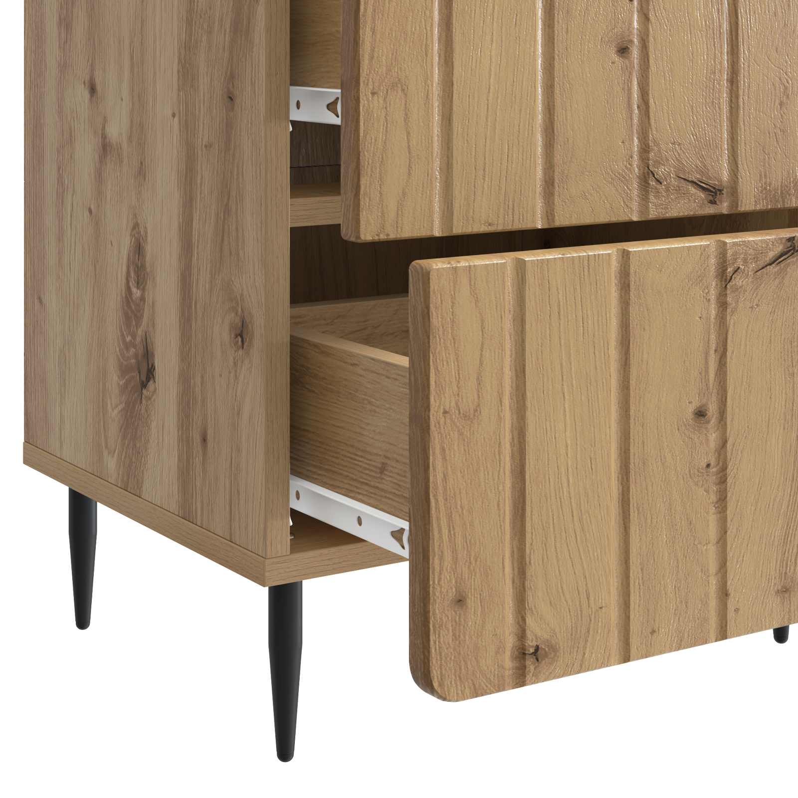 vidaXL Szafka Nocna z szufladą 2 pcs Dąb artisan 43 x 34,5 x 49,5 cm