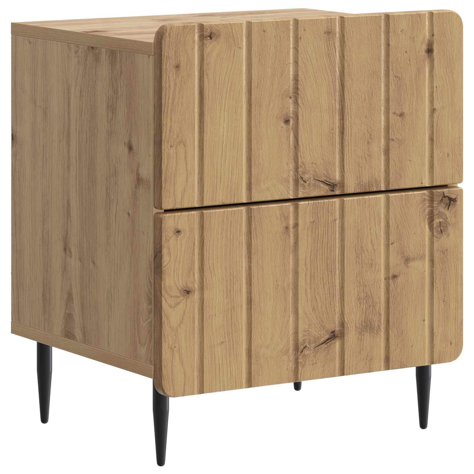 vidaXL Szafka Nocna z szufladą 2 pcs Dąb artisan 43 x 34,5 x 49,5 cm
