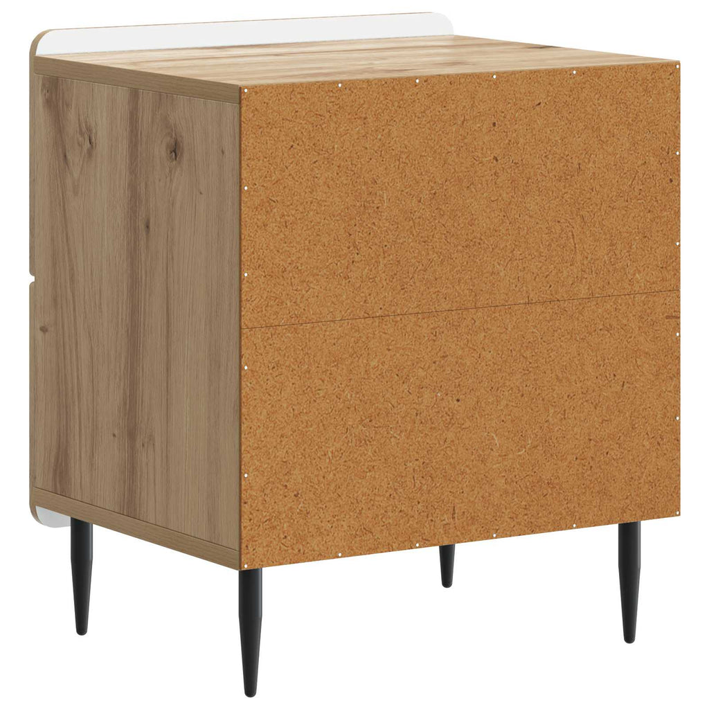 vidaXL Szafka Nocna z szufladą 2 pcs Dąb artisan 43 x 34,5 x 49,5 cm