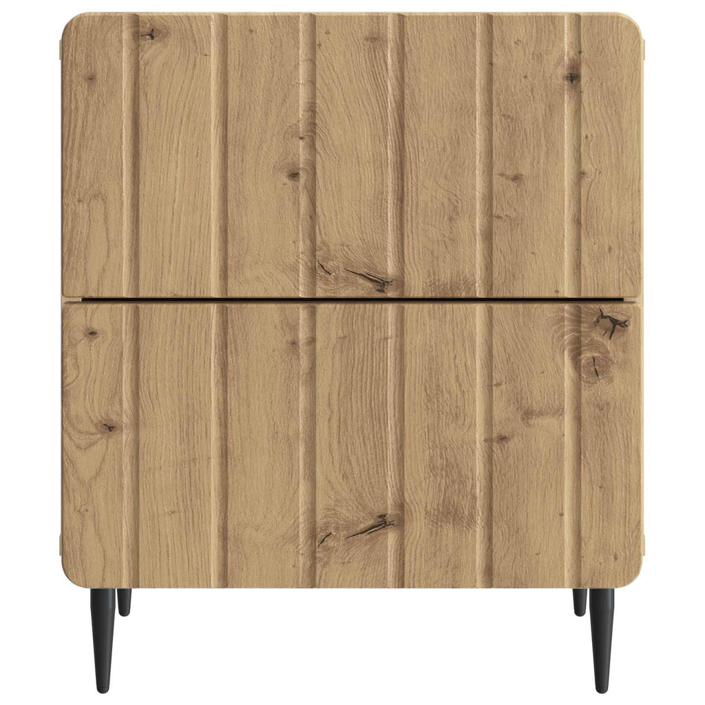 vidaXL Szafka Nocna z szufladą 2 pcs Dąb artisan 43 x 34,5 x 49,5 cm