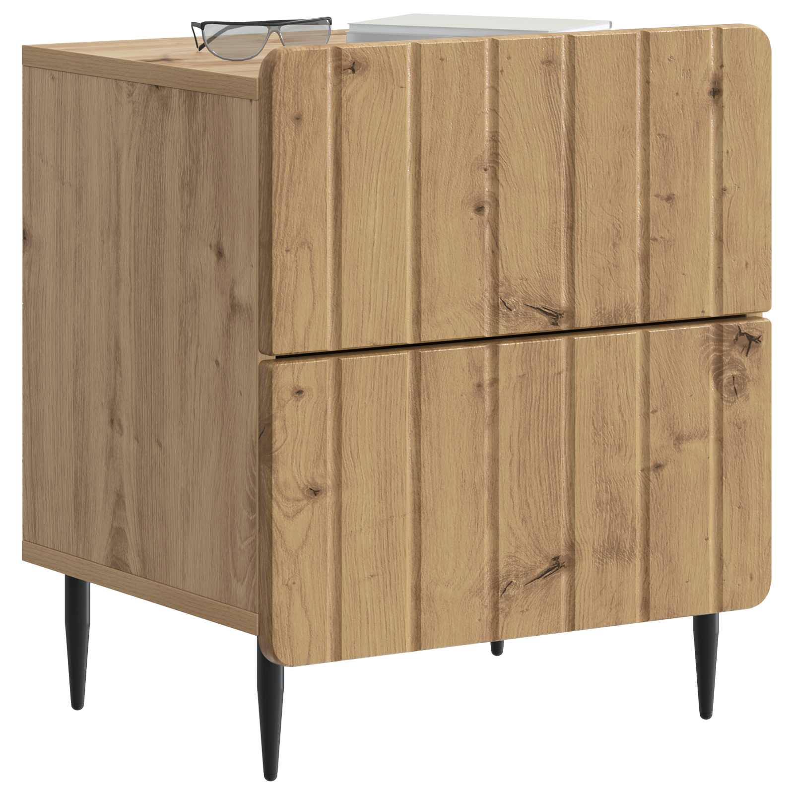 vidaXL Szafka Nocna z szufladą 2 pcs Dąb artisan 43 x 34,5 x 49,5 cm