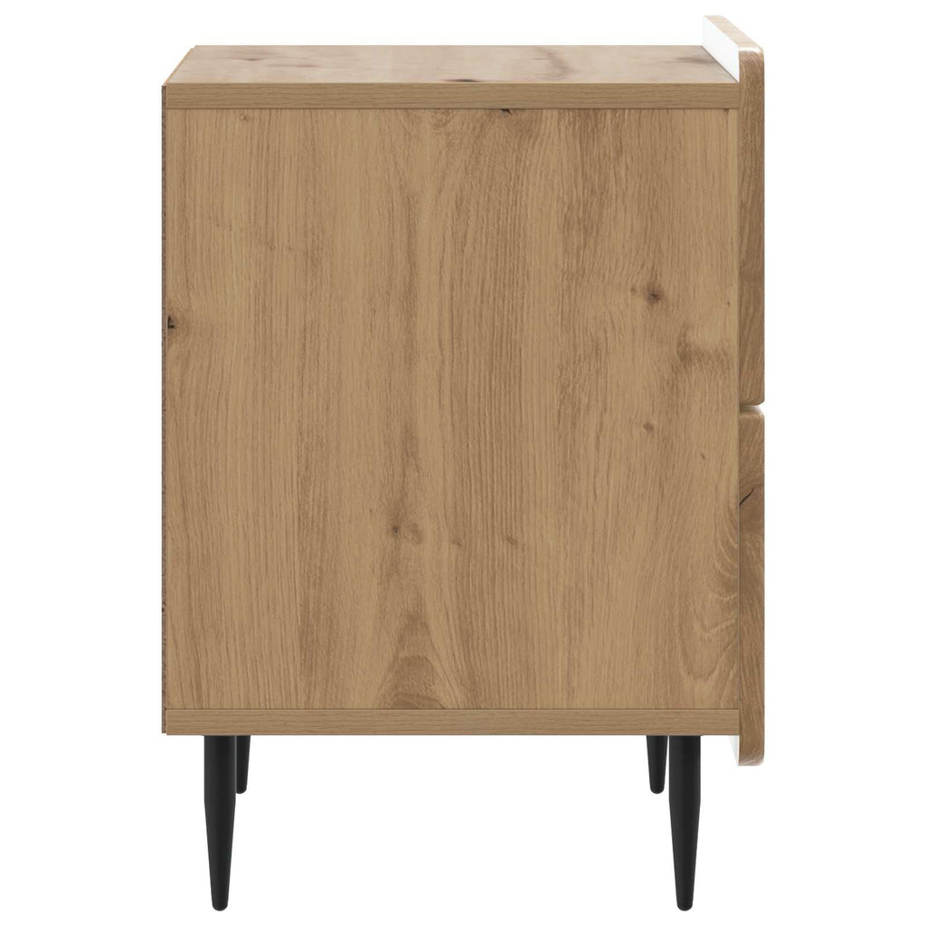 vidaXL Szafka Nocna z szufladą 2 pcs Dąb artisan 43 x 34,5 x 49,5 cm