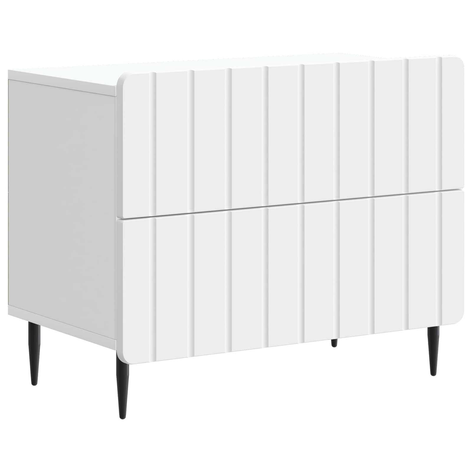 vidaXL Szafka Nocna Biały 62 x 34,5 x 49,5 cm Drewno inżynieryjne