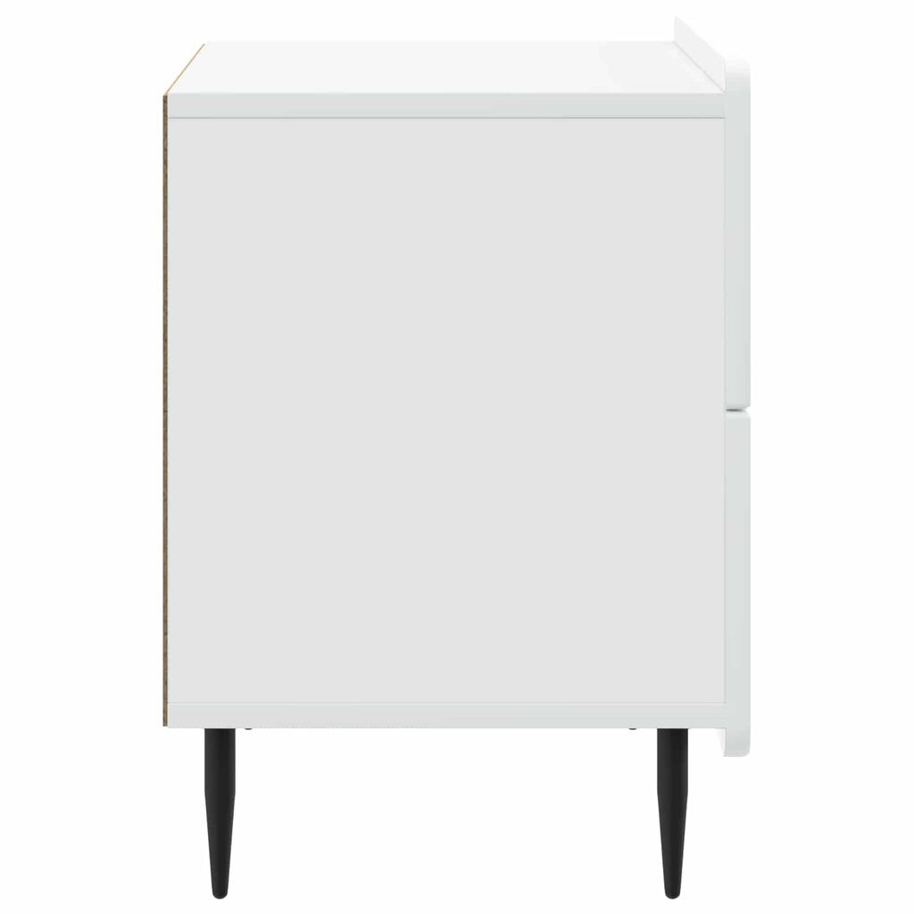 vidaXL Szafka Nocna Biały 62 x 34,5 x 49,5 cm Drewno inżynieryjne