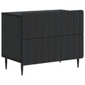 vidaXL Szafka Nocna Czarny 62 x 34,5 x 49,5 cm Drewno inżynieryjne