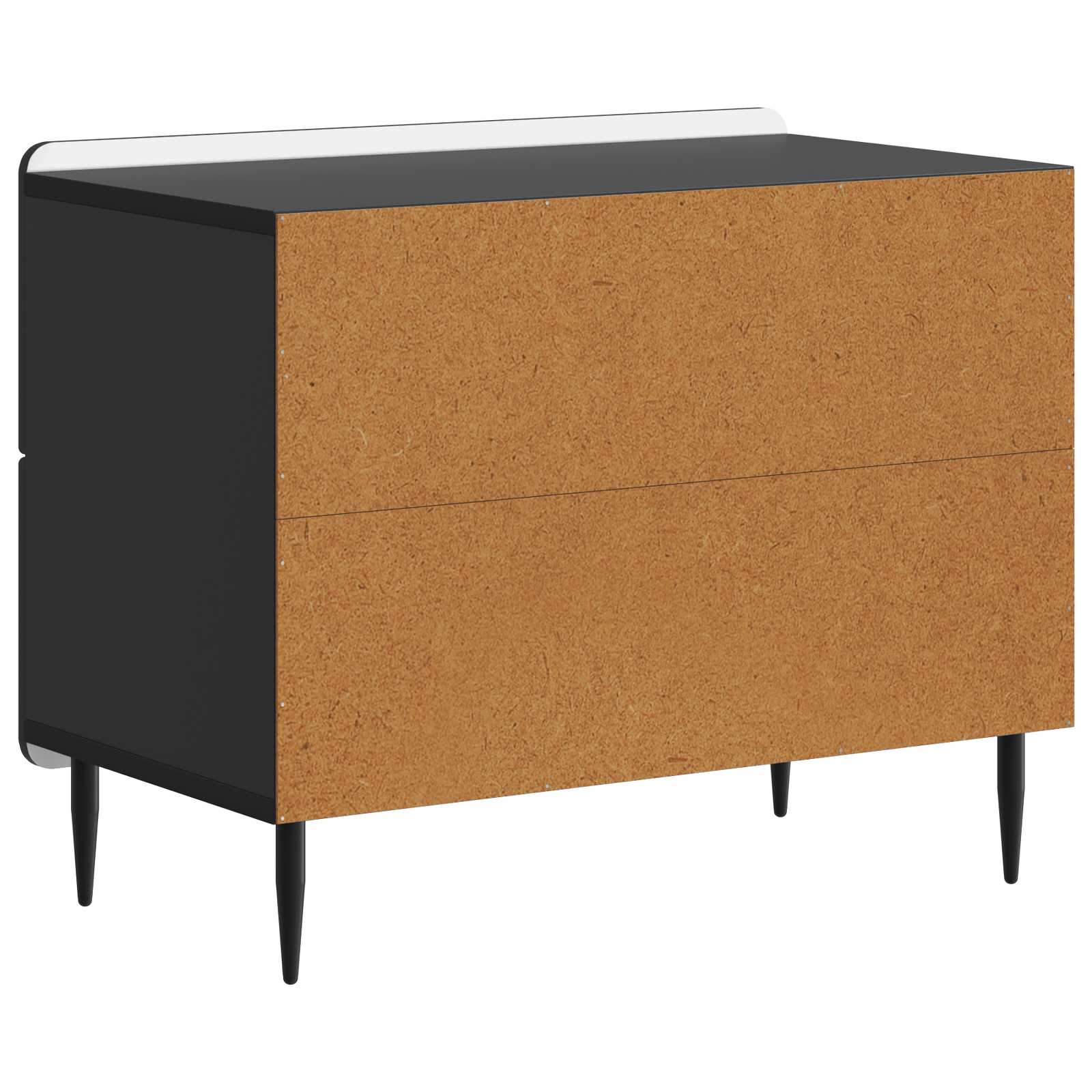 vidaXL Szafka Nocna Czarny 62 x 34,5 x 49,5 cm Drewno inżynieryjne