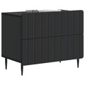vidaXL Szafka Nocna Czarny 62 x 34,5 x 49,5 cm Drewno inżynieryjne