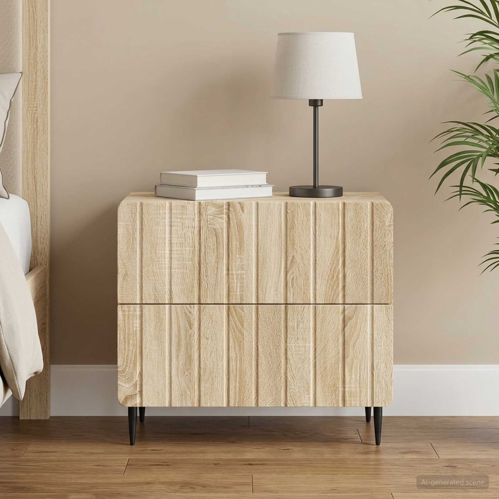 vidaXL Szafka Nocna dąb Sonoma 62 x 34,5 x 49,5 cm Drewno inżynieryjne