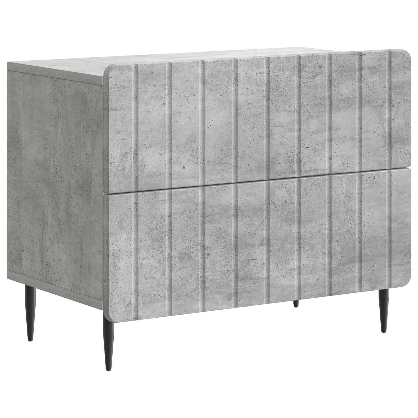 vidaXL Szafka Nocna z szufladą Betonowy szary 62 x 34,5 x 49,5 cm