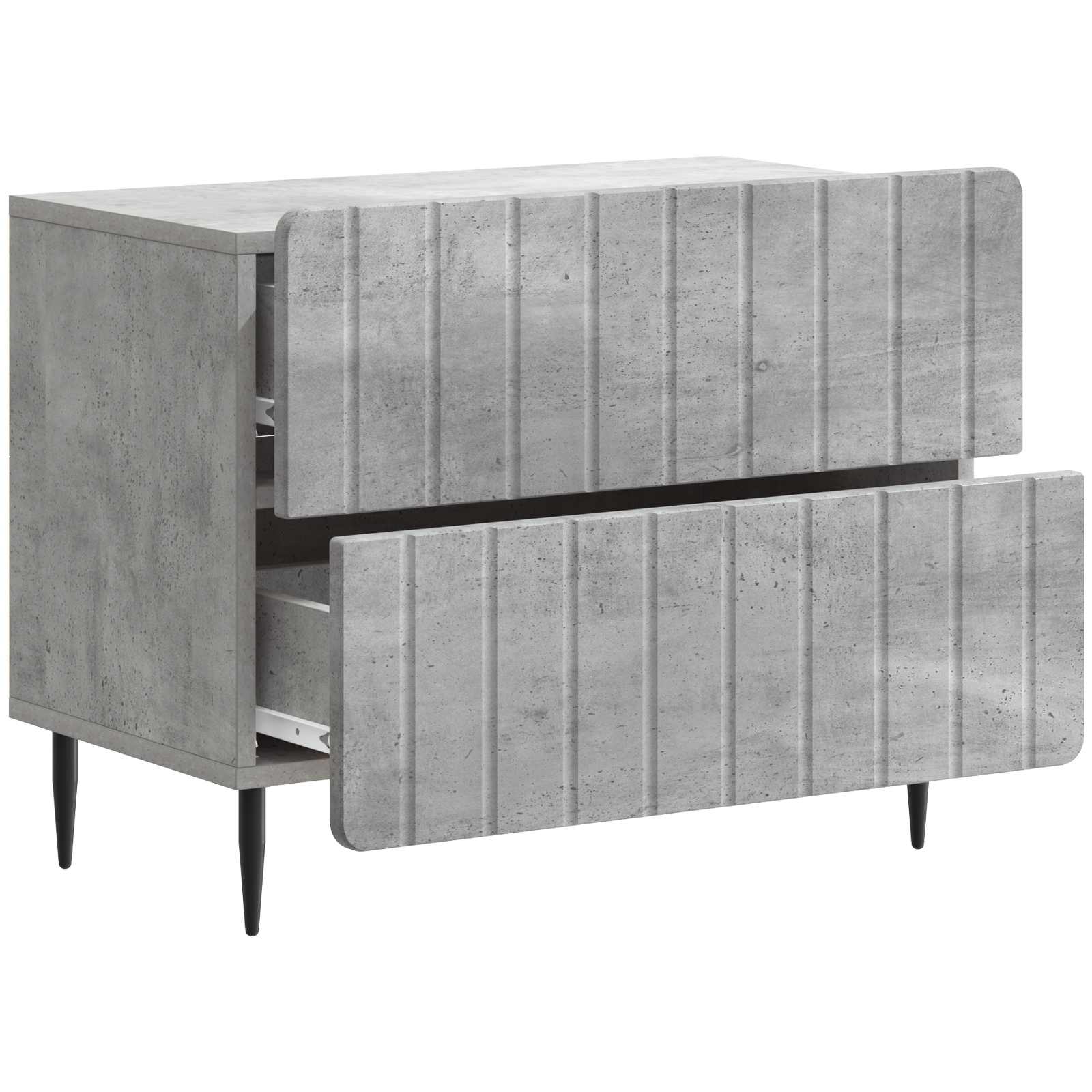 vidaXL Szafka Nocna z szufladą Betonowy szary 62 x 34,5 x 49,5 cm