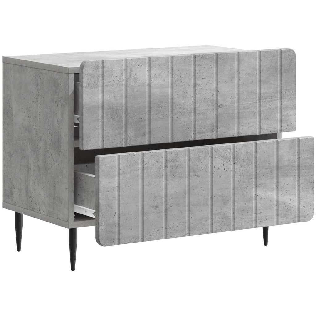 vidaXL Szafka Nocna z szufladą Betonowy szary 62 x 34,5 x 49,5 cm