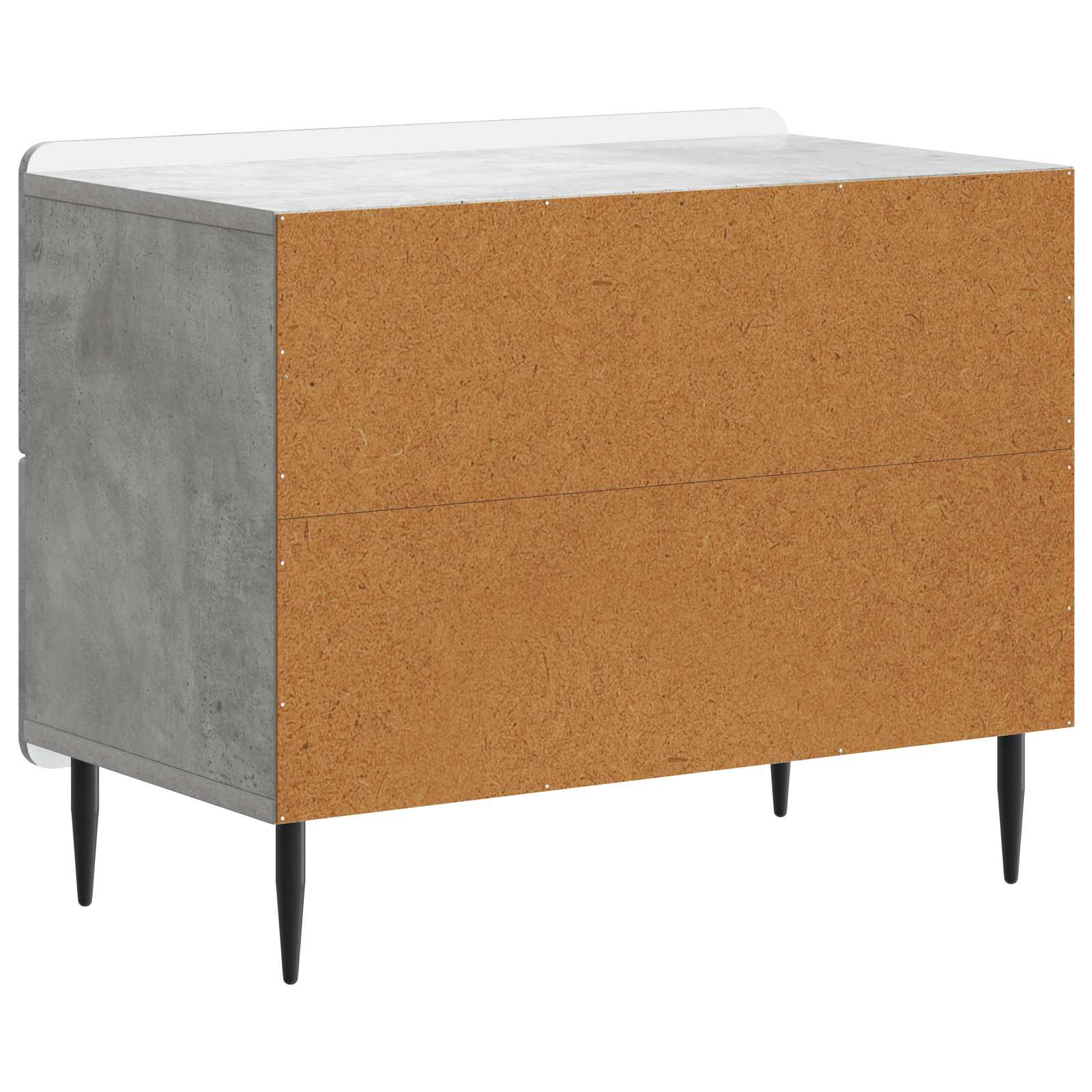 vidaXL Szafka Nocna z szufladą Betonowy szary 62 x 34,5 x 49,5 cm