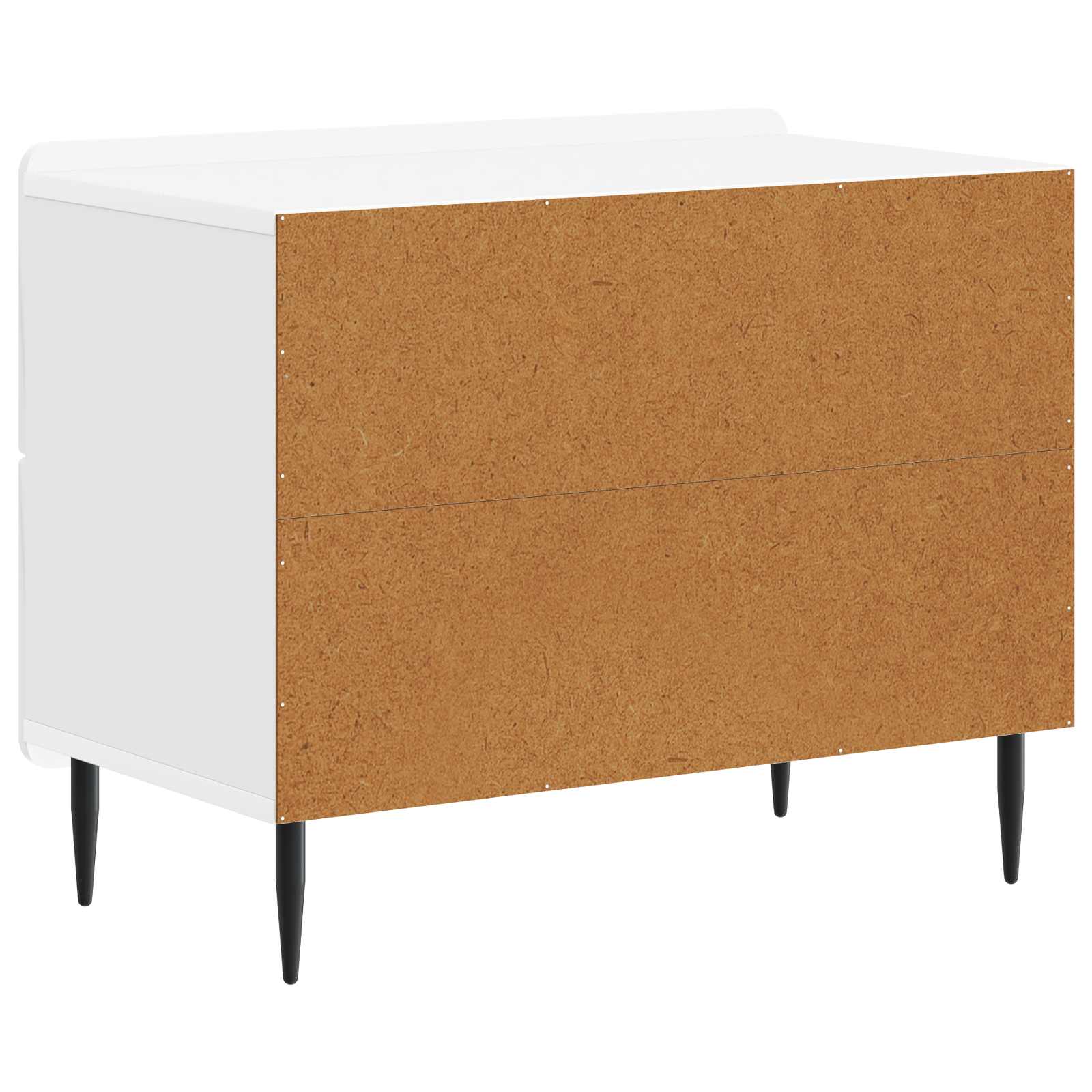 vidaXL Szafka Nocna z szufladą Biały wysoki połysk 62 x 34,5 x 49,5 cm