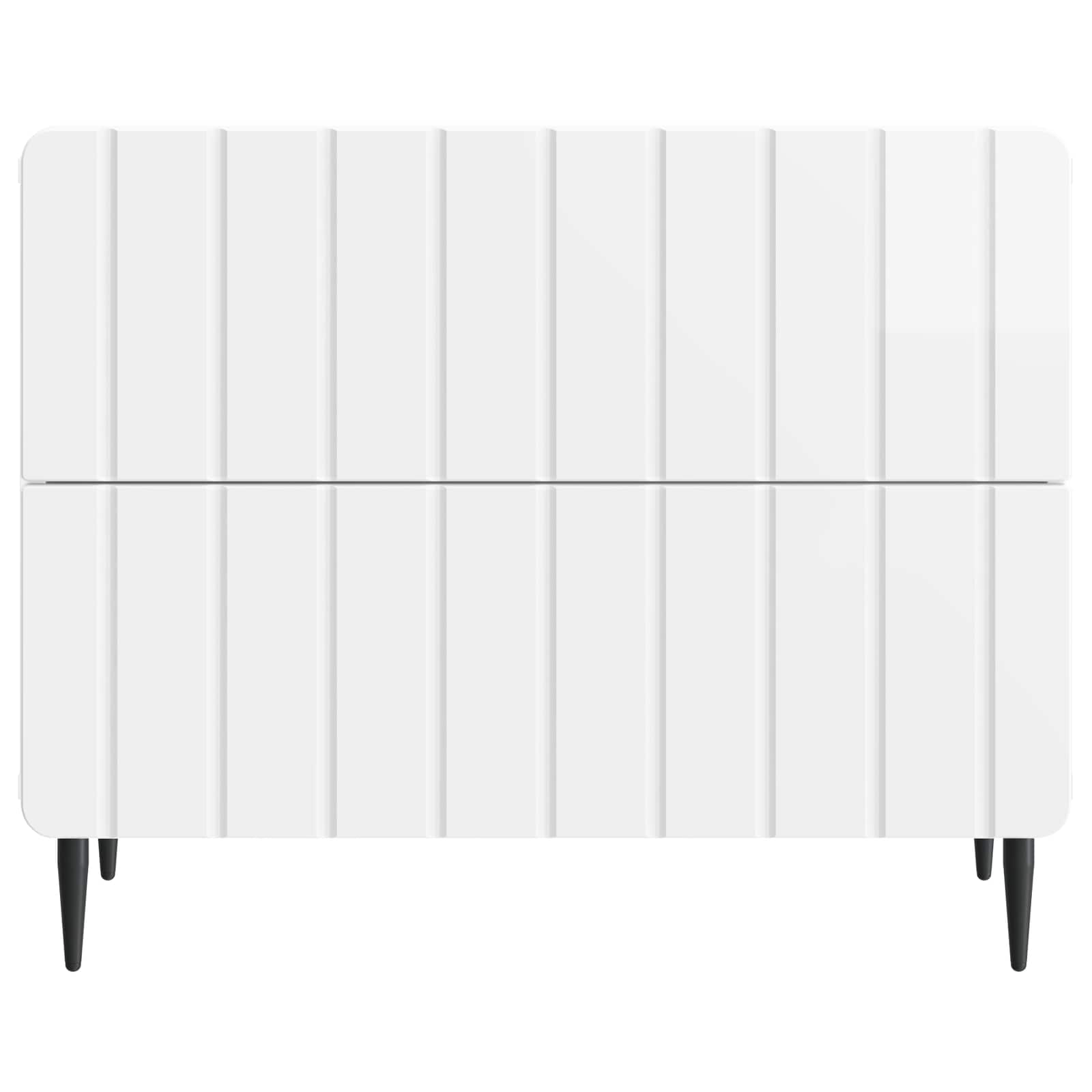 vidaXL Szafka Nocna z szufladą Biały wysoki połysk 62 x 34,5 x 49,5 cm