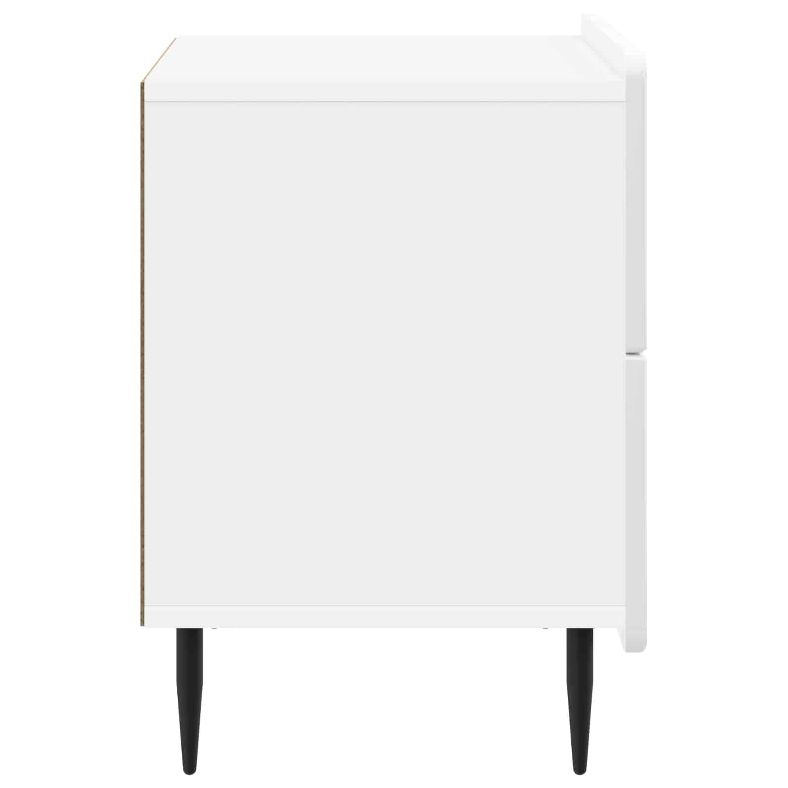 vidaXL Szafka Nocna z szufladą Biały wysoki połysk 62 x 34,5 x 49,5 cm