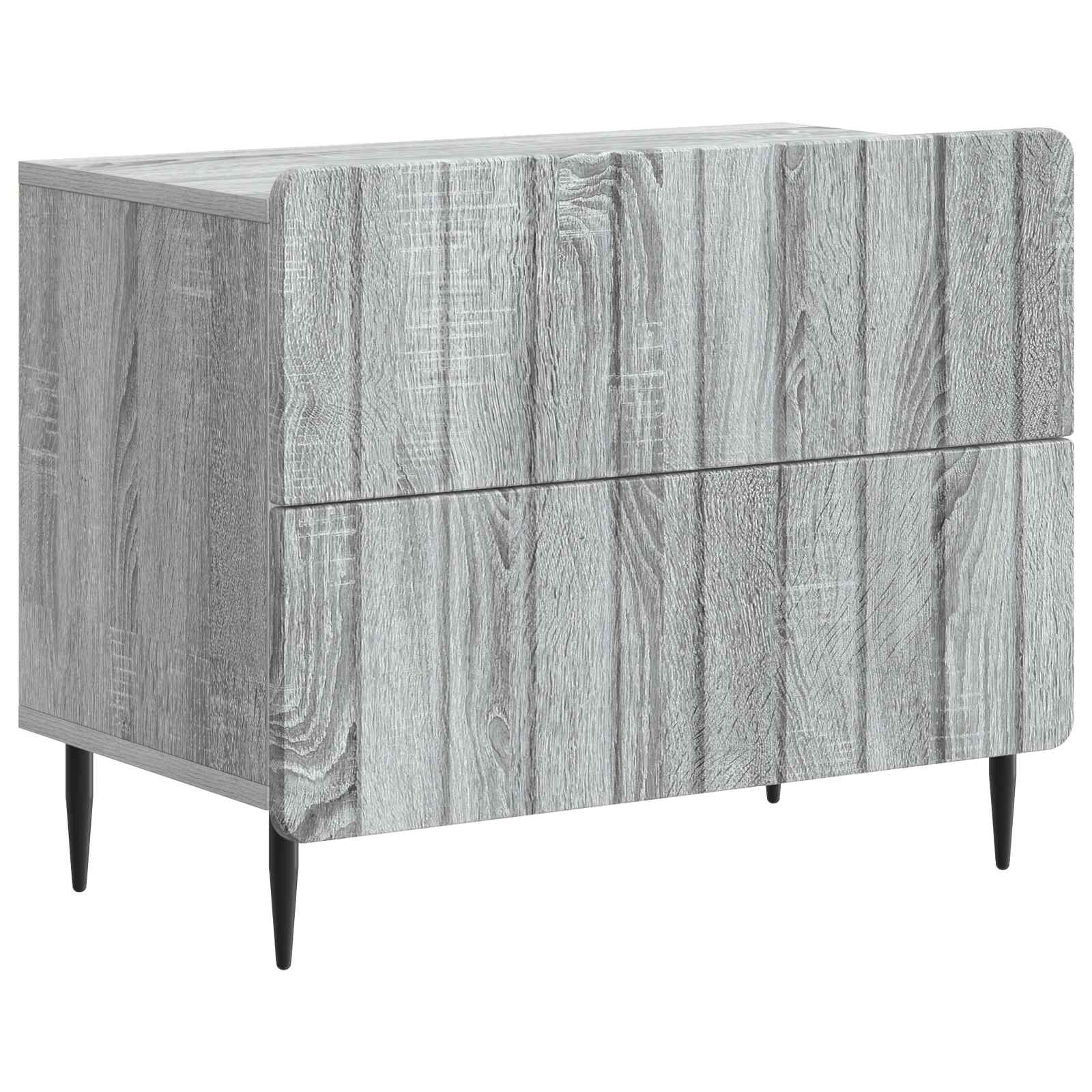 vidaXL Szafka Nocna z szufladą Szary Sonoma 62 x 34,5 x 49,5 cm