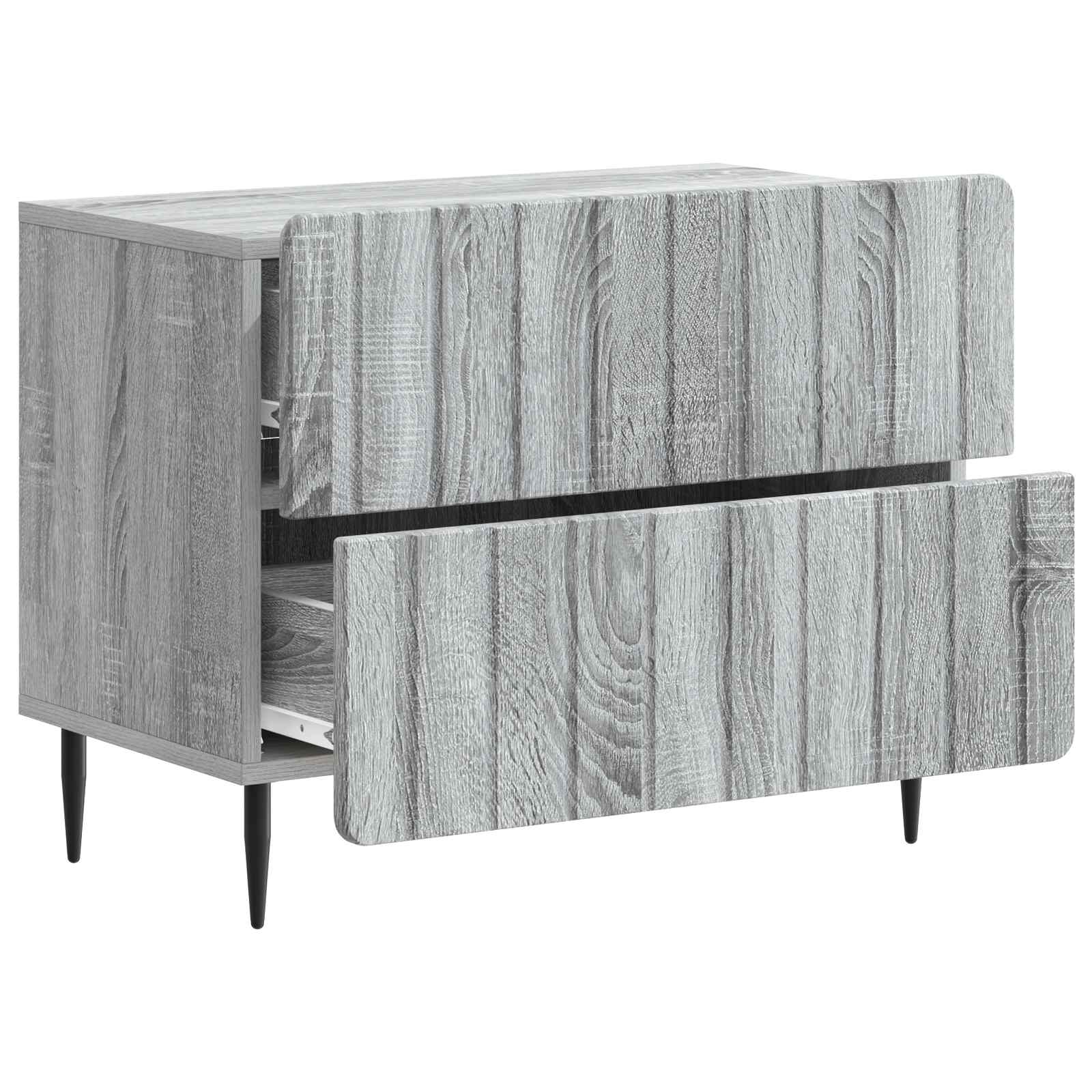 vidaXL Szafka Nocna z szufladą Szary Sonoma 62 x 34,5 x 49,5 cm