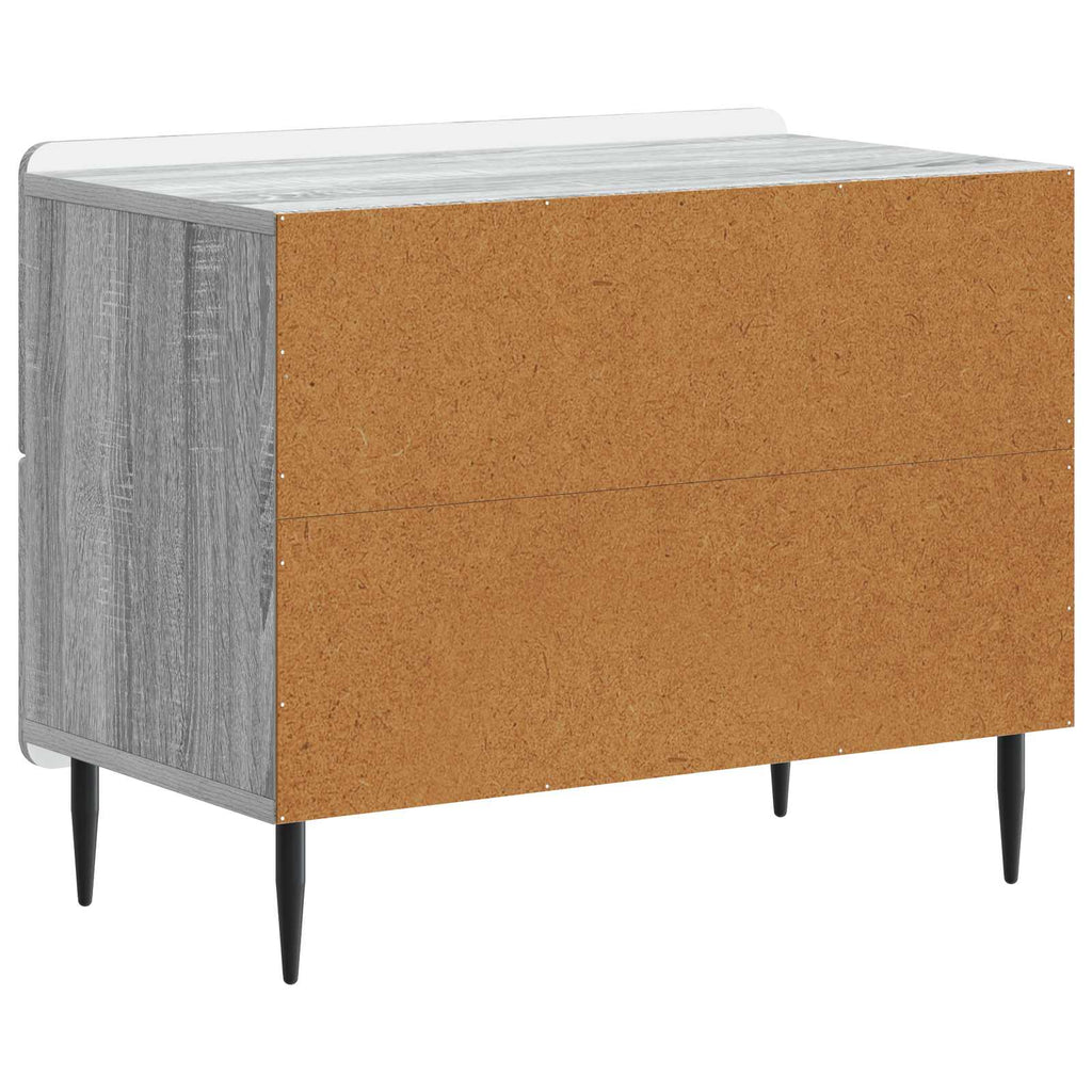 vidaXL Szafka Nocna z szufladą Szary Sonoma 62 x 34,5 x 49,5 cm