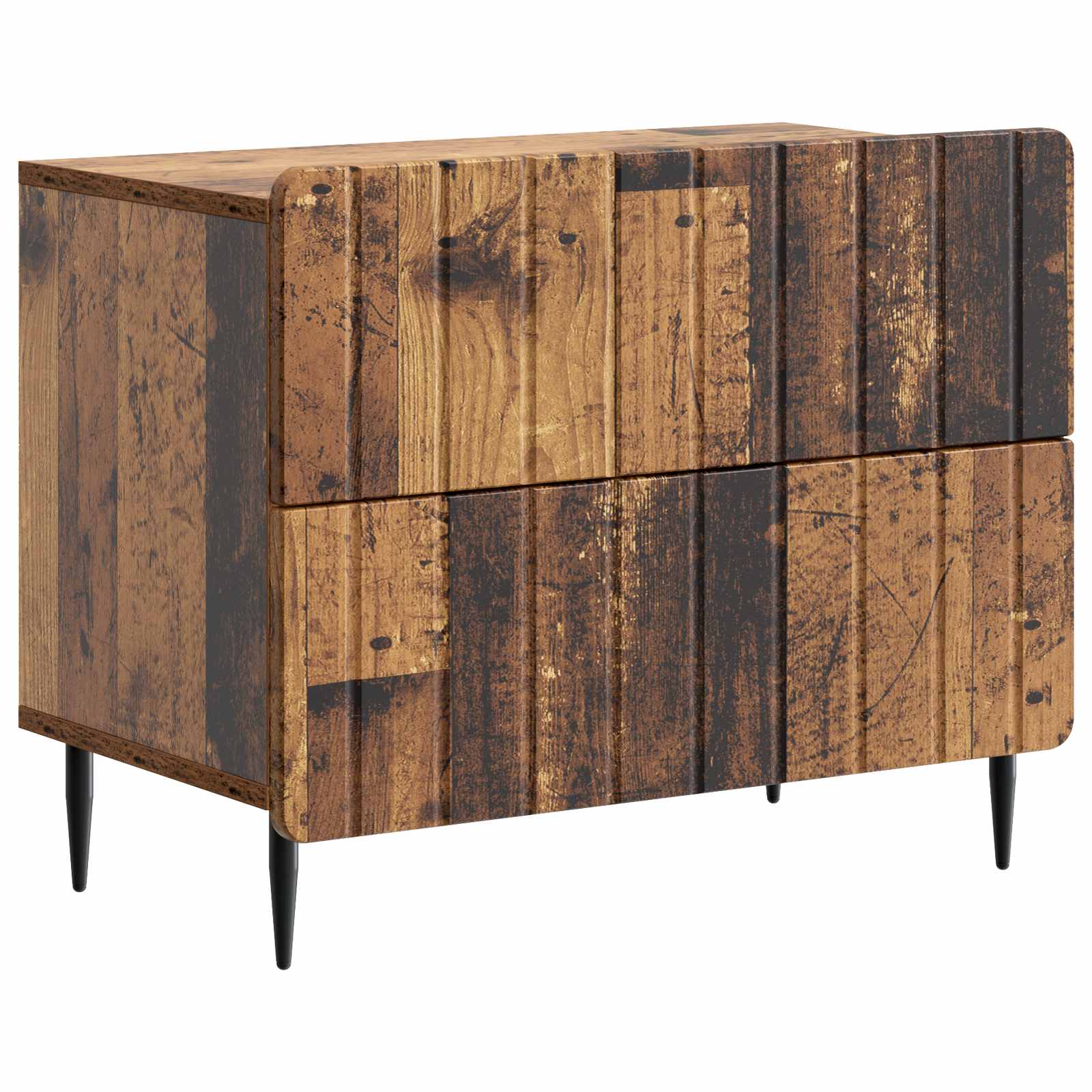 vidaXL Szafka Nocna z szufladą Stare drewno 62 x 34,5 x 49,5 cm