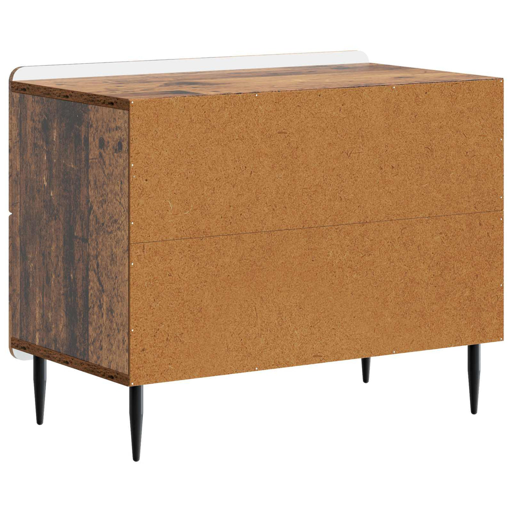 vidaXL Szafka Nocna z szufladą Stare drewno 62 x 34,5 x 49,5 cm