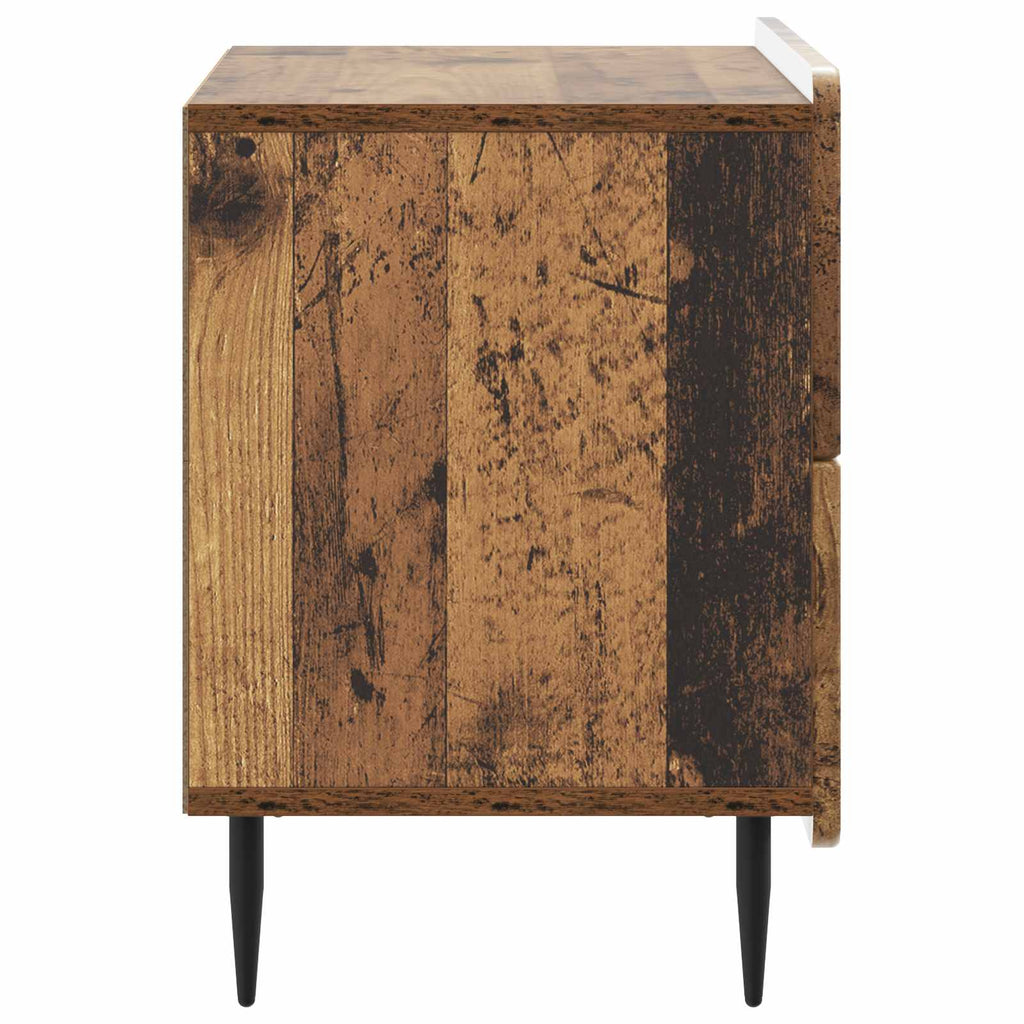 vidaXL Szafka Nocna z szufladą Stare drewno 62 x 34,5 x 49,5 cm