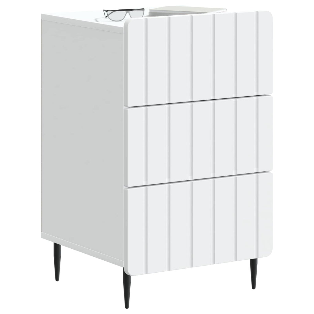 vidaXL Szafka Nocna Biały 43x 41 x 68 cm Drewno inżynieryjne