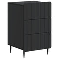 vidaXL Szafka Nocna Czarny 43x 41 x 68 cm Drewno inżynieryjne