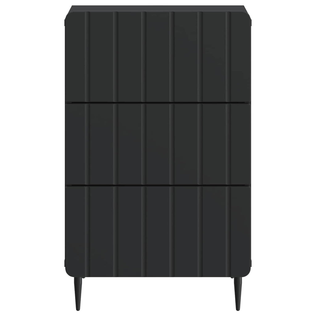 vidaXL Szafka Nocna Czarny 43x 41 x 68 cm Drewno inżynieryjne