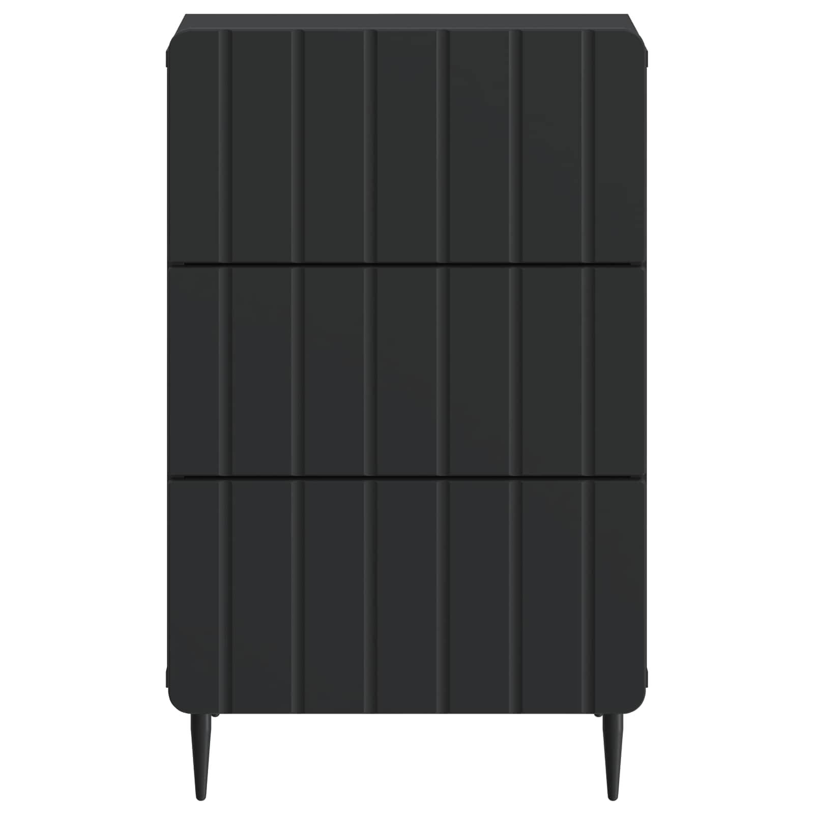 vidaXL Szafka Nocna Czarny 43x 41 x 68 cm Drewno inżynieryjne