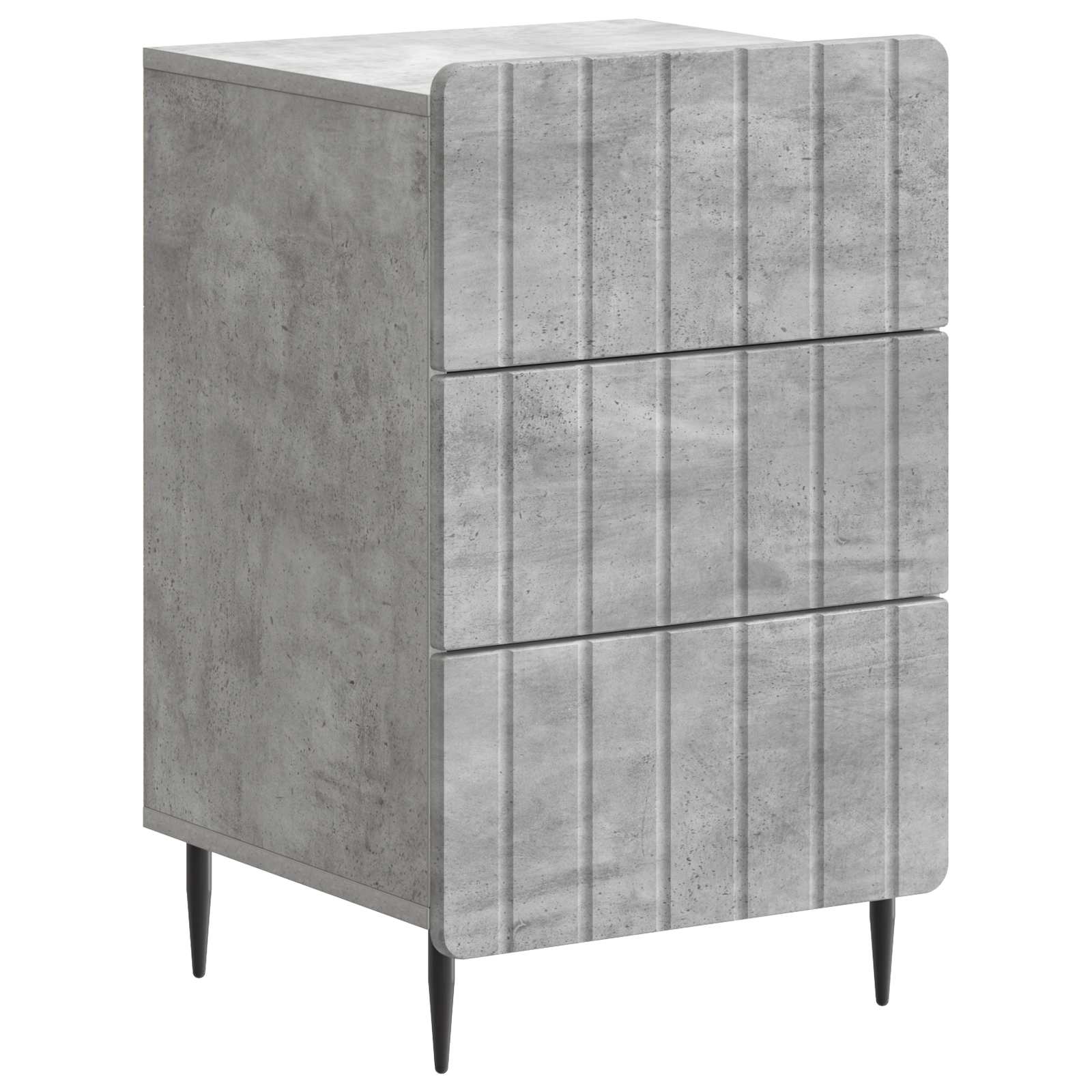 vidaXL Szafka Nocna Betonowy szary 43x 41 x 68 cm Drewno inżynieryjne