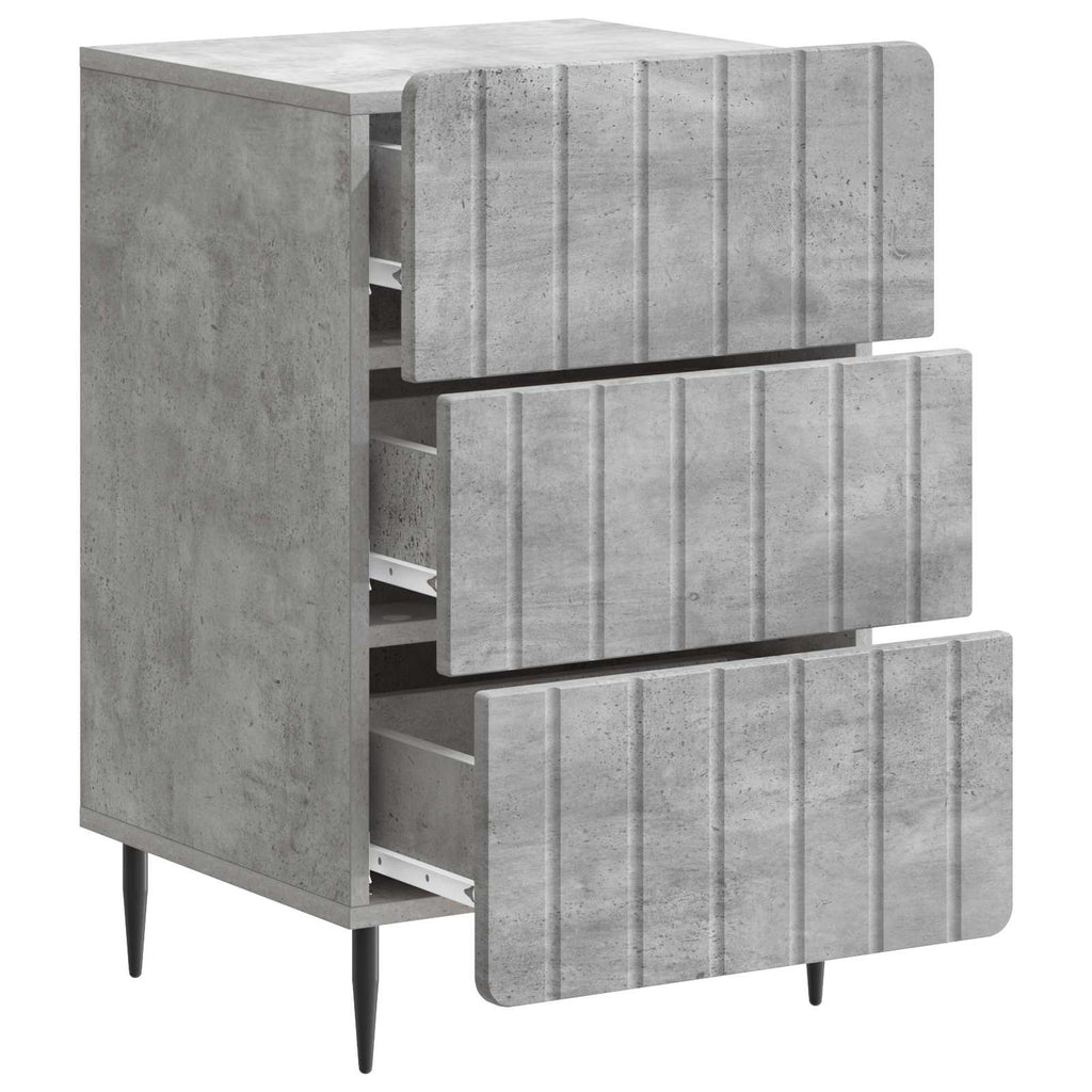 vidaXL Szafka Nocna Betonowy szary 43x 41 x 68 cm Drewno inżynieryjne