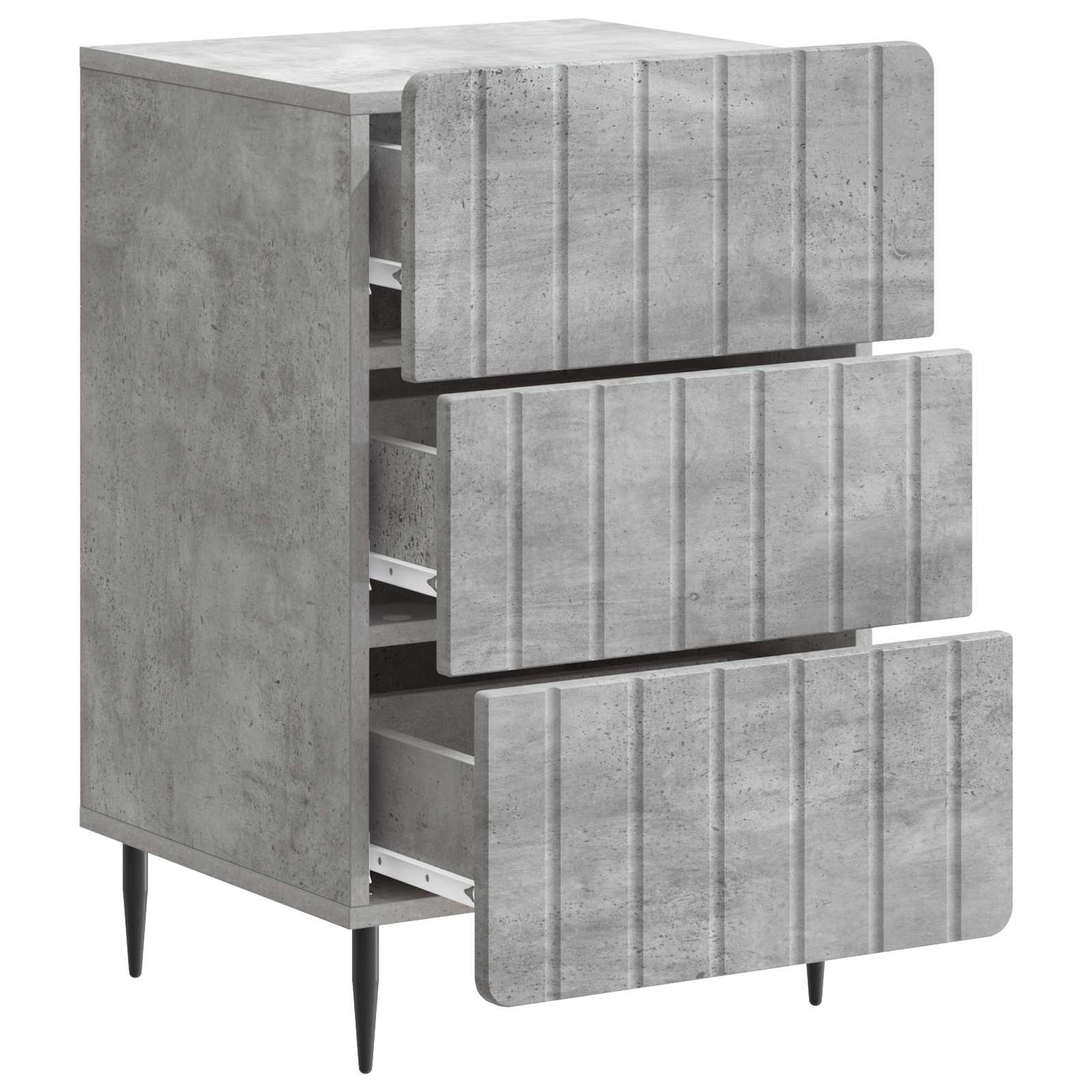 vidaXL Szafka Nocna Betonowy szary 43x 41 x 68 cm Drewno inżynieryjne