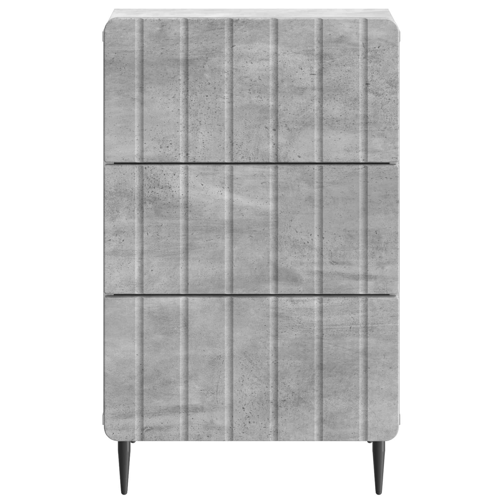 vidaXL Szafka Nocna Betonowy szary 43x 41 x 68 cm Drewno inżynieryjne